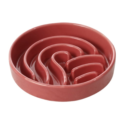 [Wave] Slow Feeder Dog Bowls - Pink / Beige / Orange