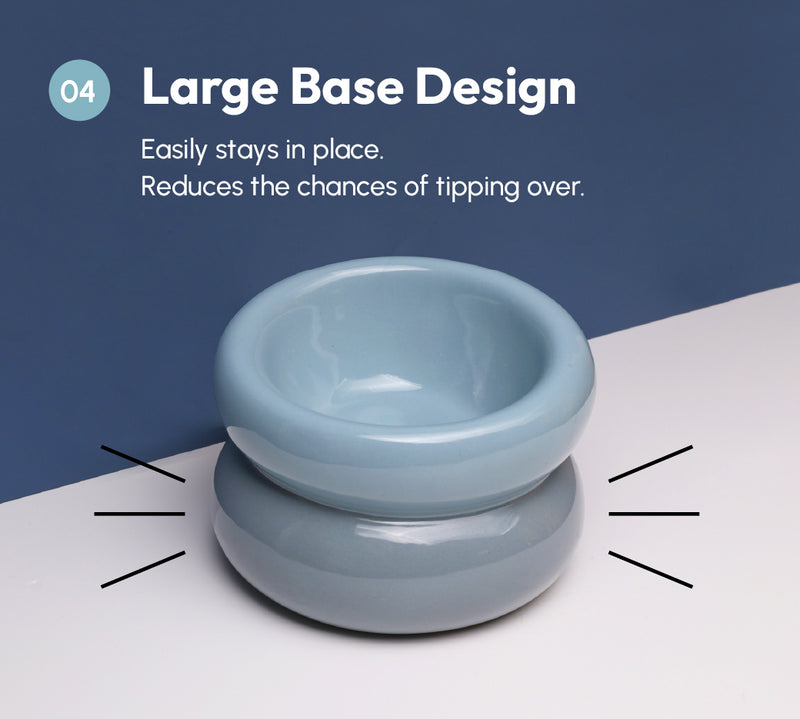 Soufflé Pet Bowl - Frozen Blue