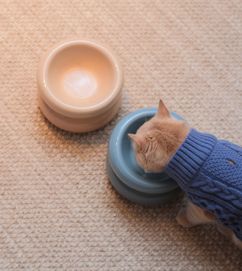 Soufflé Pet Bowl - Cream Beige