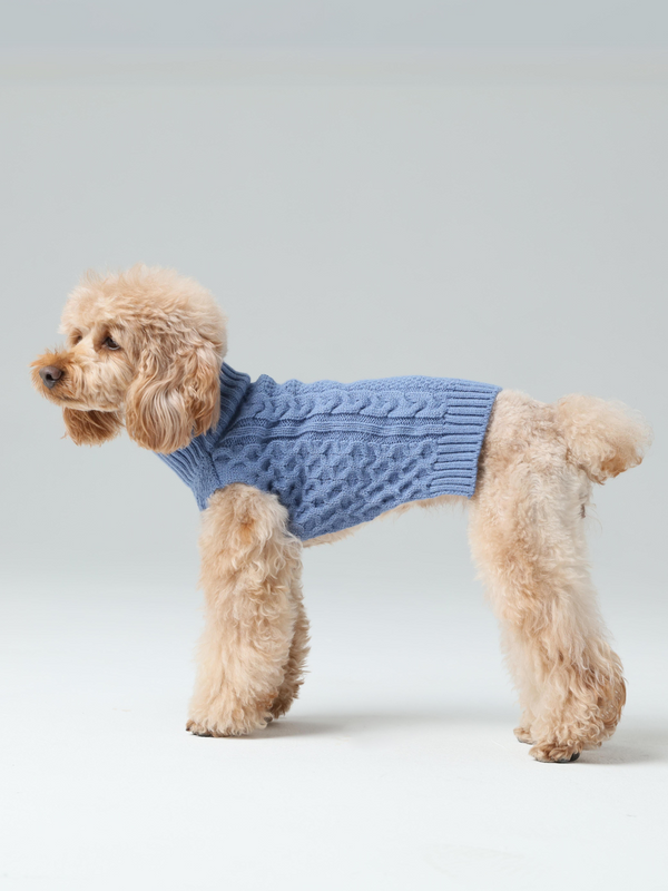 Pet Sweater Vest - Ice Blue