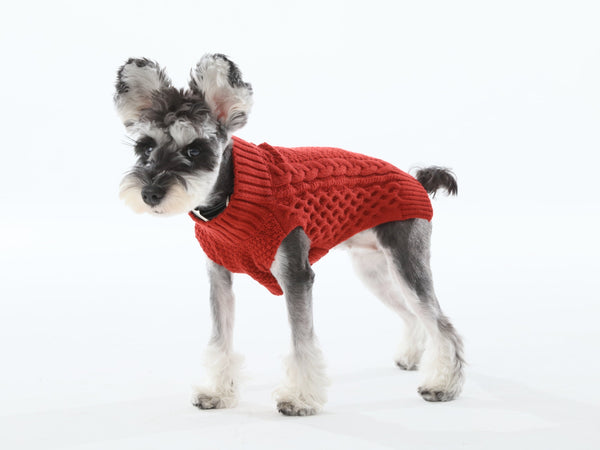 Pet Sweater Vest - Red