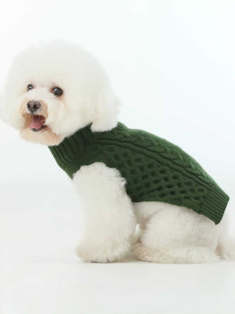 Pet Sweater Vest - Green