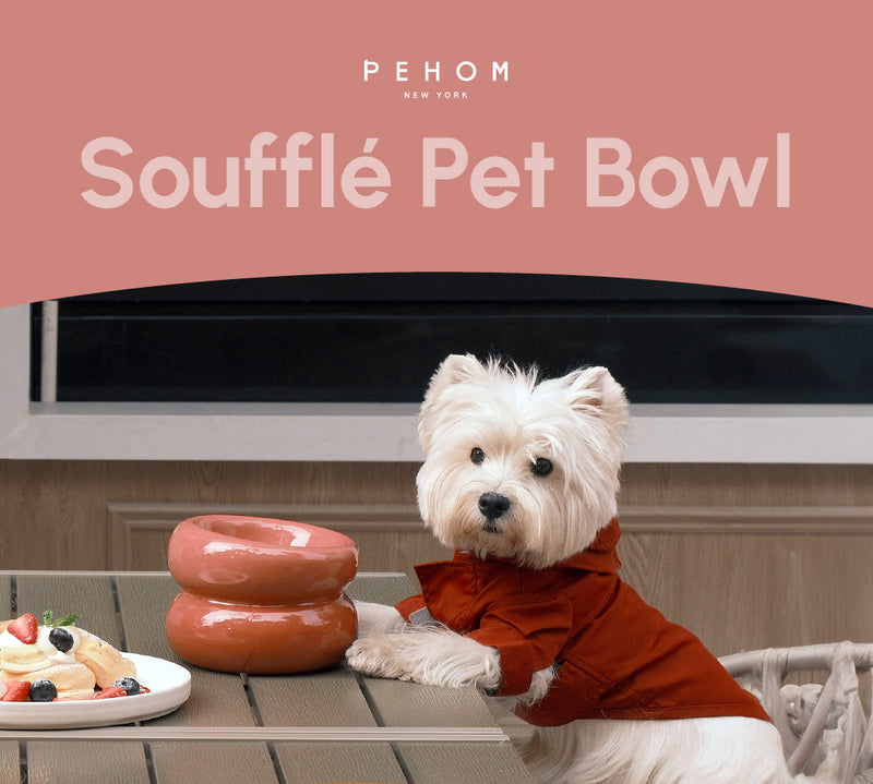 Soufflé Pet Bowl - Rose Pink