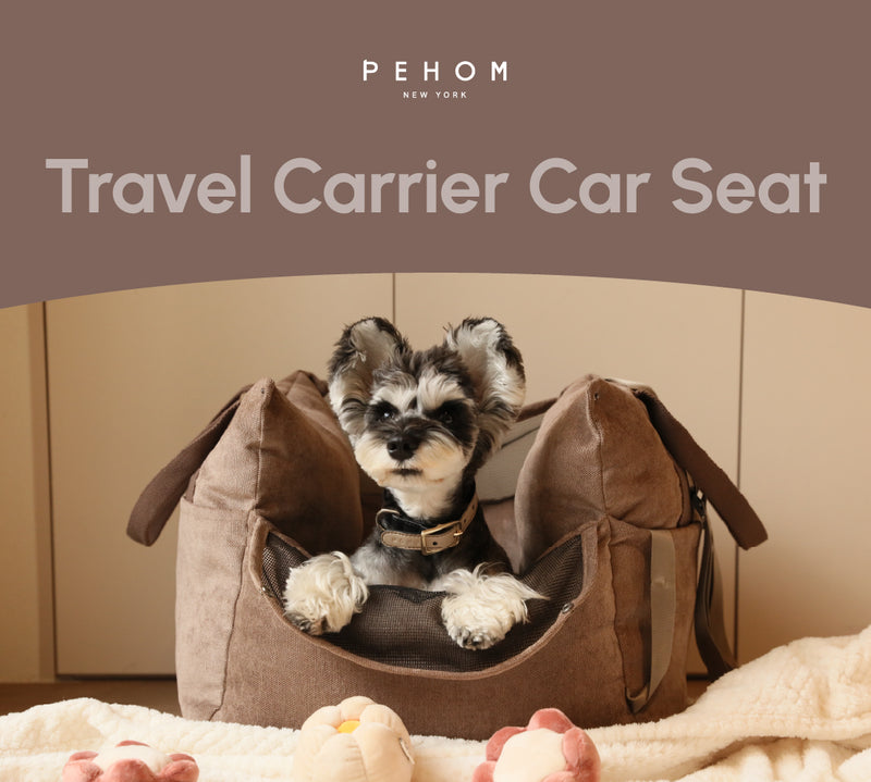 Puff Guard Dog Car Seat - Camel
