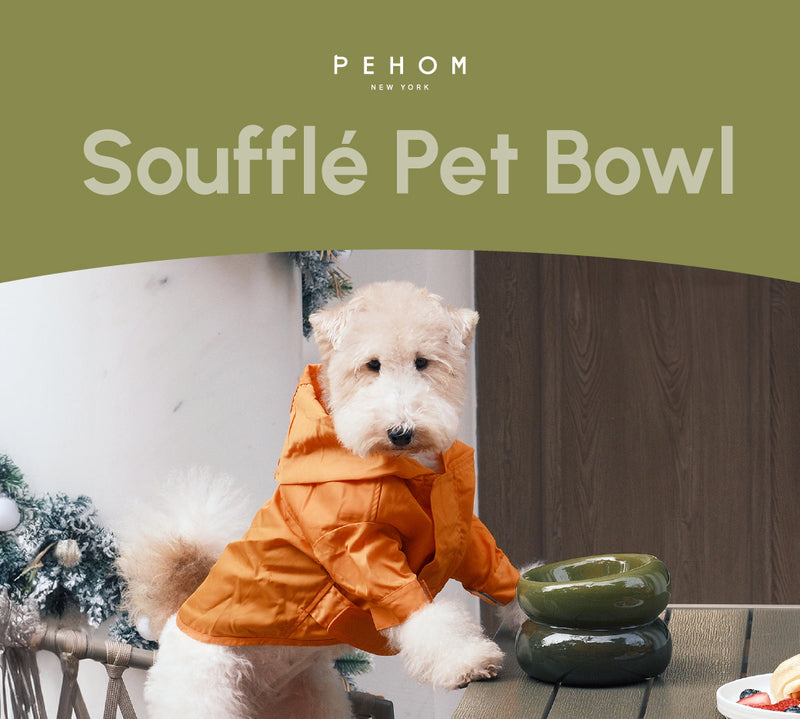 Soufflé Pet Bowl - Avocado Green