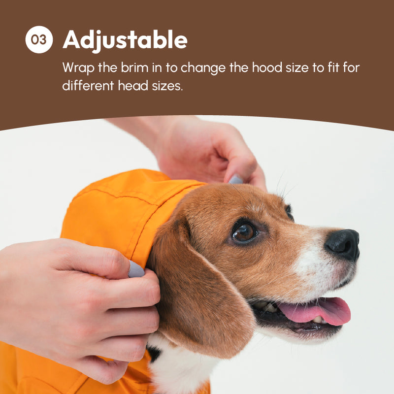 Tribeca adjustable velcro raincoat -  Choco