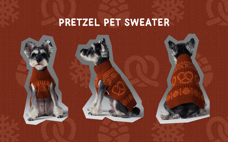 Pretzel Pet Sweater - Tofee Orange