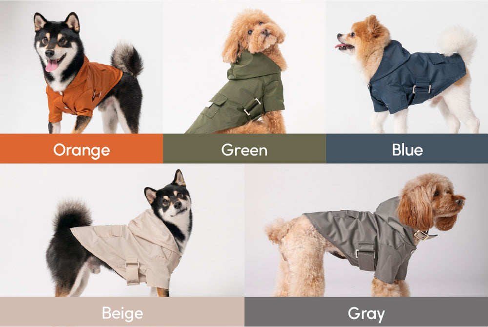 PEHOM｜Pet Raincoat - Blue – pehomnyc