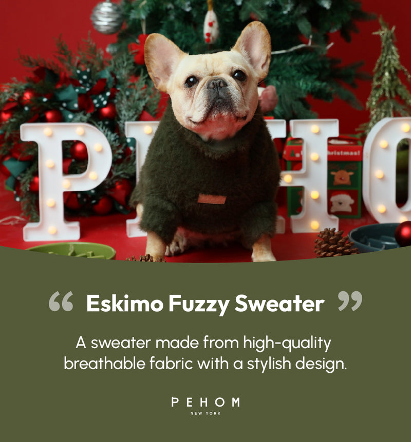 Eskimo Fuzzy Sweater - Green