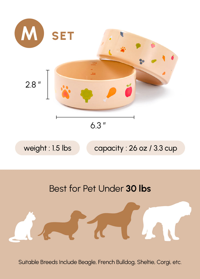 Ceramic Pet Bowl - Nomnom Bowl