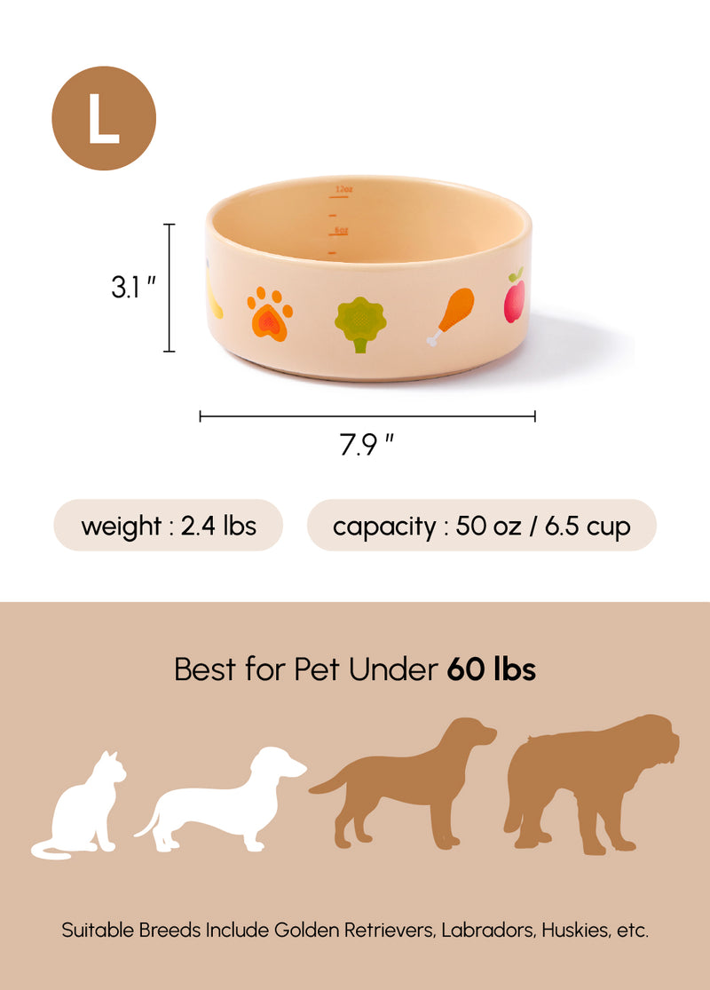Ceramic Pet Bowl - Nomnom Bowl