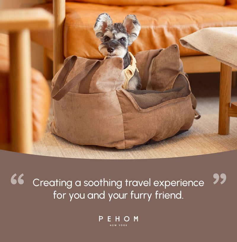 Puff Guard Dog Car Seat - Camel