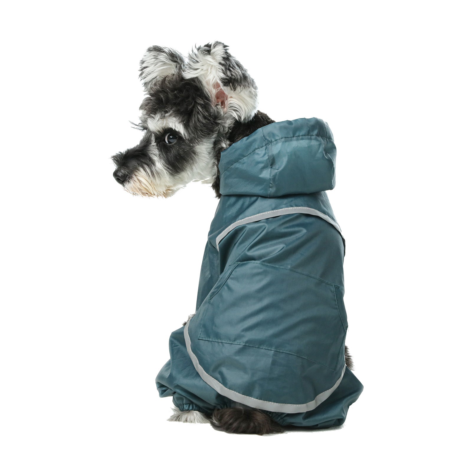 PEHOM｜Full covered hooded waterproof dog jacket - Blue – pehomnyc