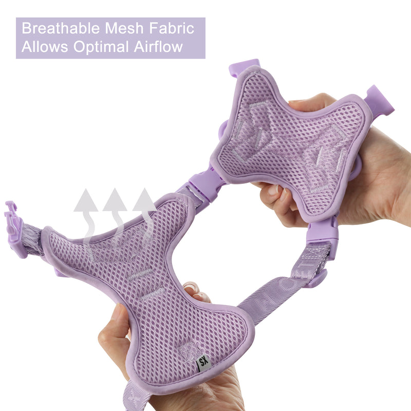 NO PULL ACTIVE  PET HARNESS - MINT PURPLE