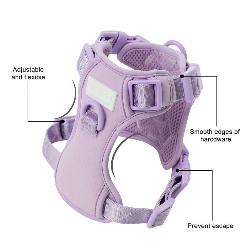 NO PULL ACTIVE  PET HARNESS - MINT PURPLE