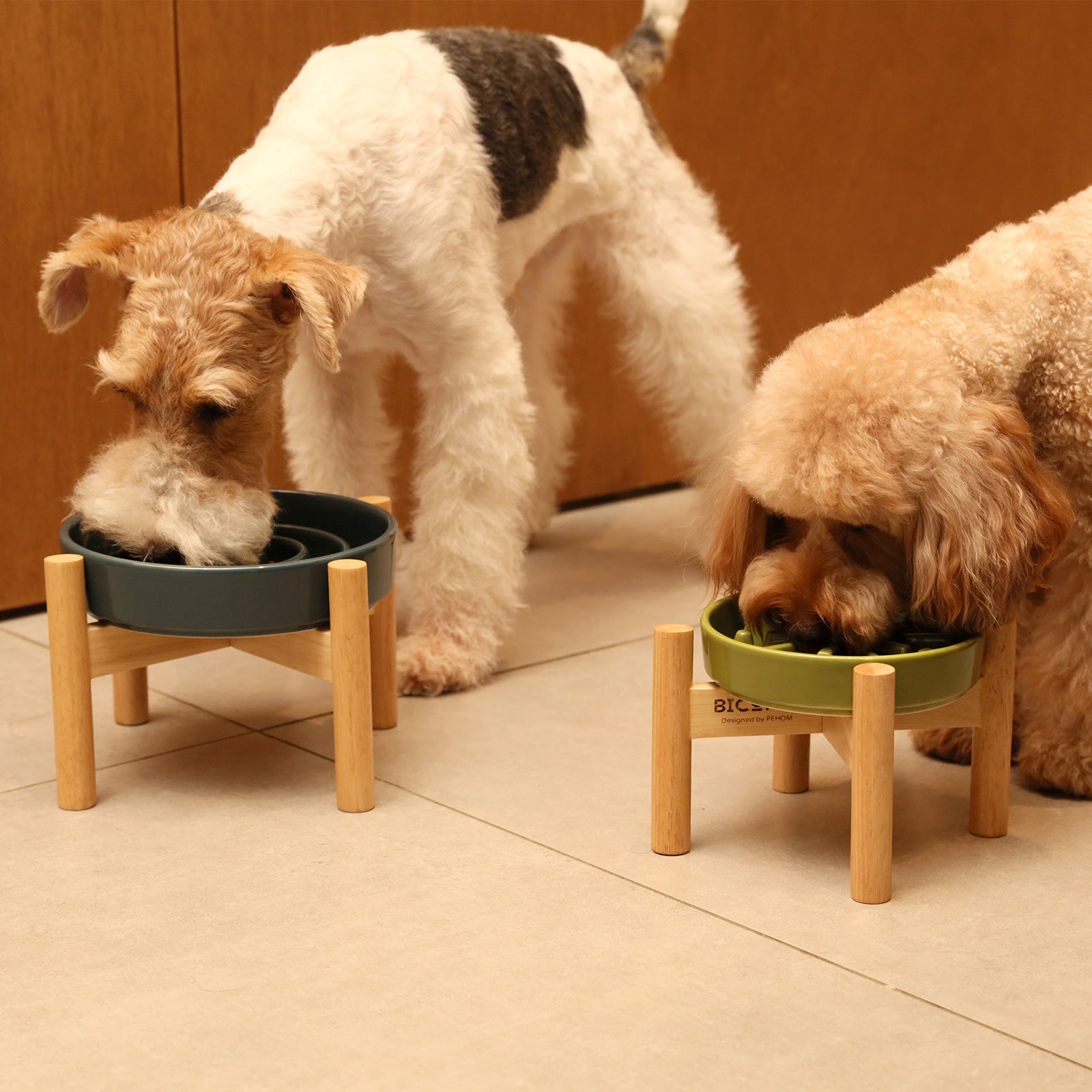 best dog water bowl Pendleton Ceramic Dog Bowl (Harding Tonal Natural) main image 1