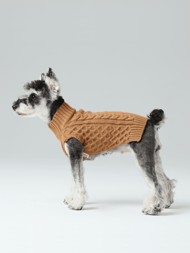 Pet Sweater Vest - Toffee Orange