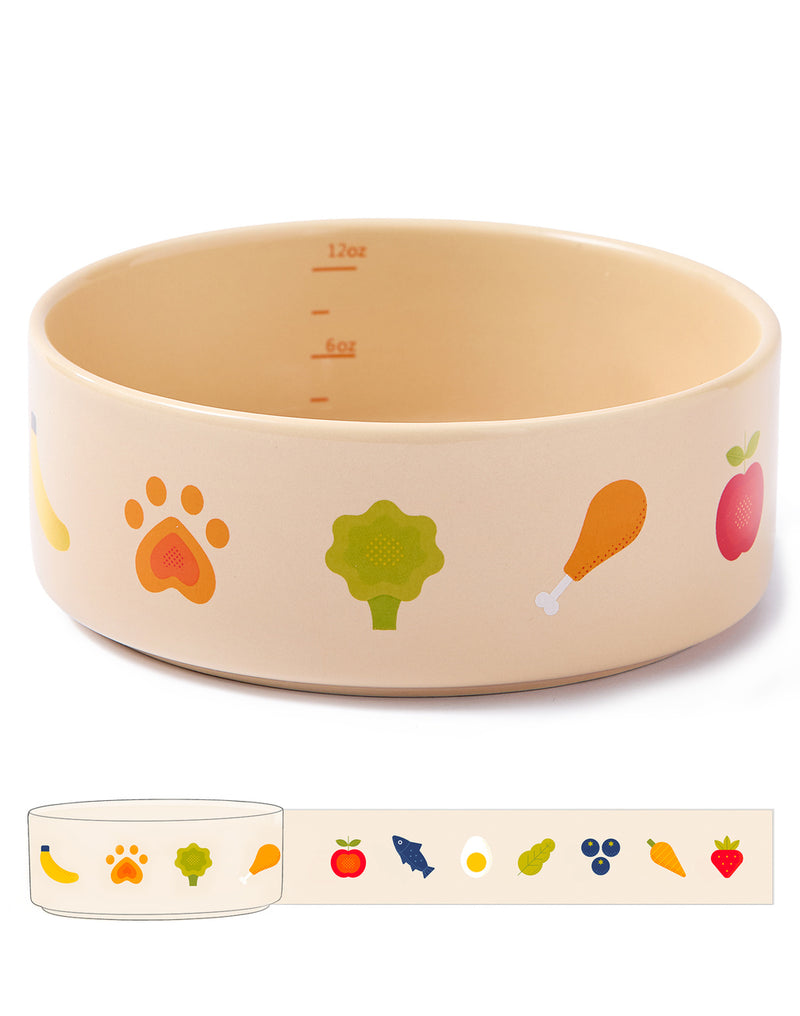 Ceramic Pet Bowl - Nomnom Bowl