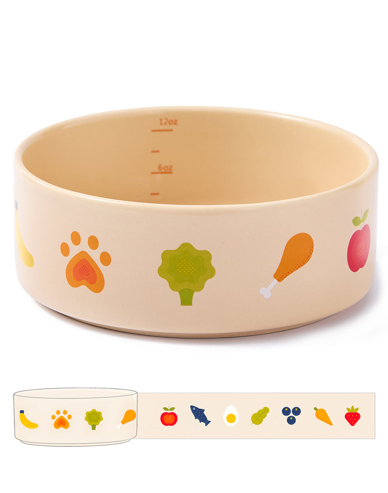 Ceramic Pet Bowl - Nomnom Bowl