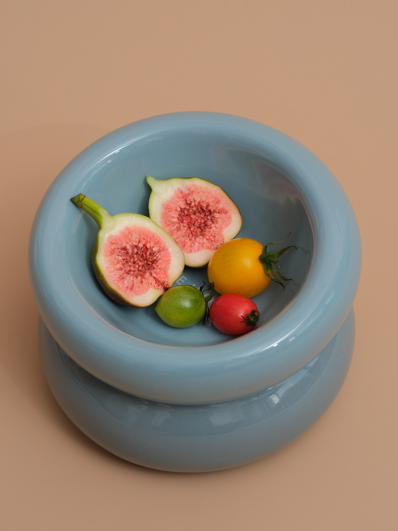 Soufflé Pet Bowl - Frozen Blue