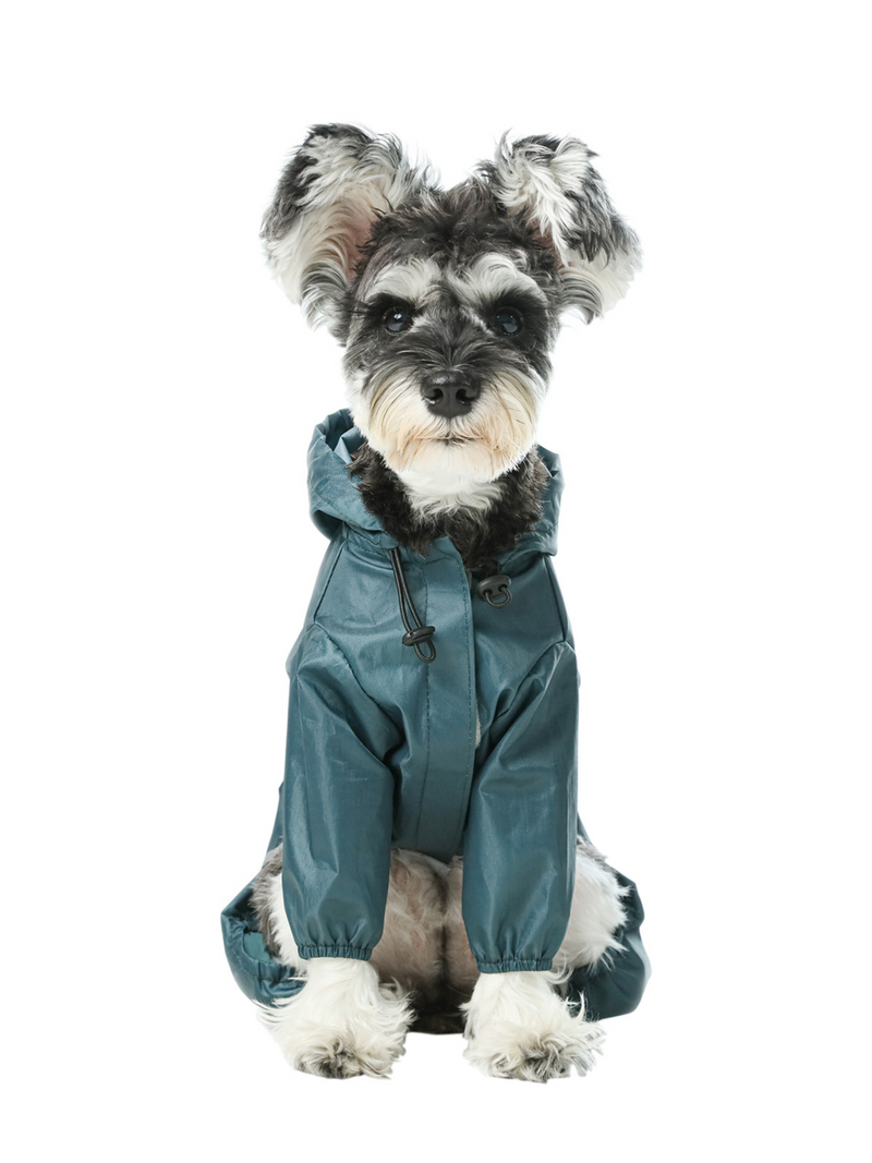 PEHOM|Full covered hooded waterproof dog jacket - Blue – pehomnyc PEHOM|Full covered hooded waterproof dog jacket - Blue – pehomnyc