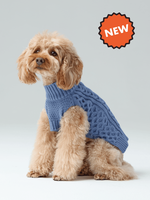 Pet Sweater Vest - Ice Blue