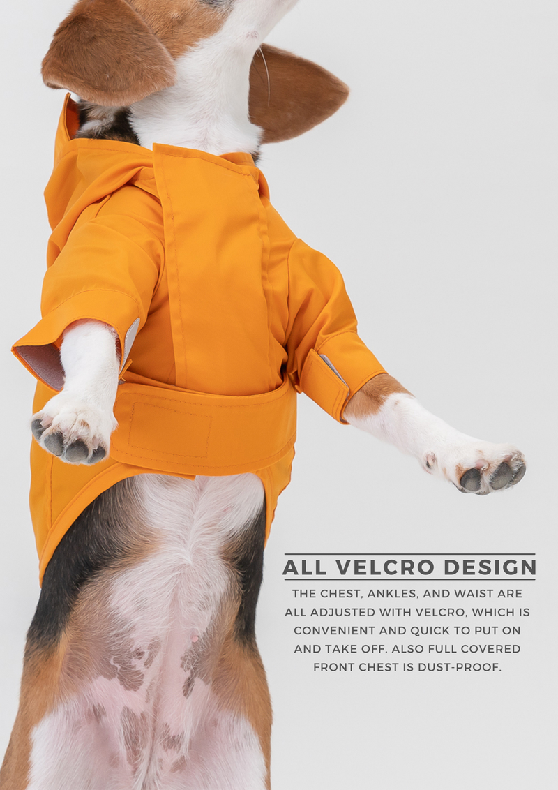 Tribeca adjustable velcro raincoat - Egg Yolk