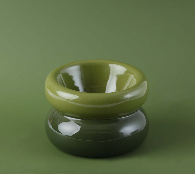 Soufflé Pet Bowl - Avocado Green