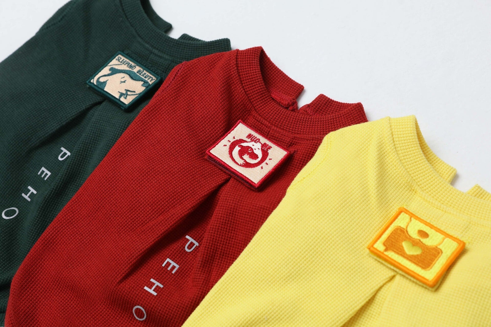 ★ PISCESS★ PS Basic Waffle T-shirt 4Color 5008225792 PEHOM｜Embroidery Waffle T-Shirt - Green – pehomnyc